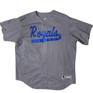 MAJESTIC Men’s Kansas City Royals Gray Jersey